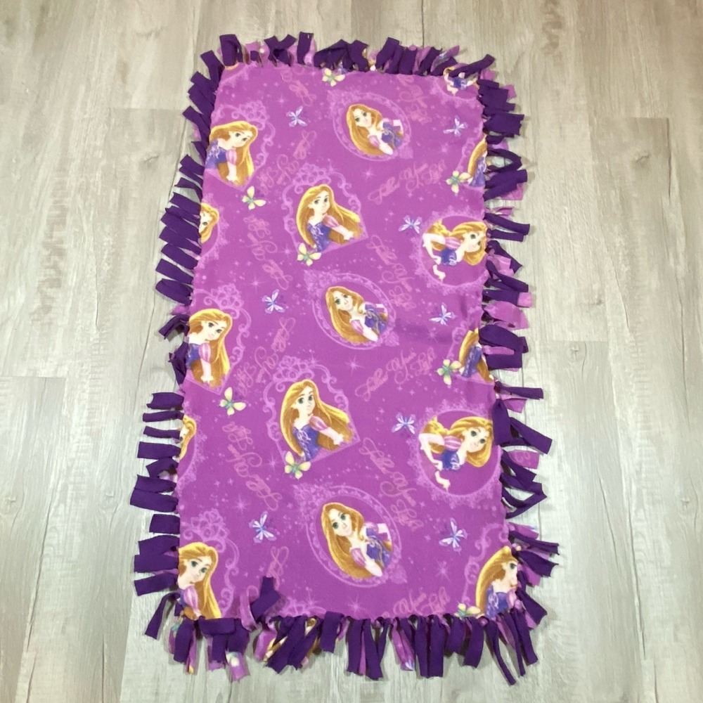 Disney Tangled Rapunzel Blanket Fleece Throw Princess Butterfly's 30 X 54